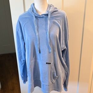 Southern Marsh Womens Blue Hooded Sweatshirt Size M